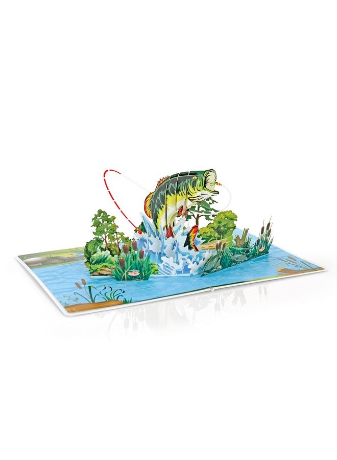 CUT POPUP.COM Cutpopup Fishing Birthday Card Pop Up, Fathers Day, 3D Popup Greeting Card, Birthday Card For Men, Husband, Dad, Granpa, Stepfather, Son (Fishing) - Image 4