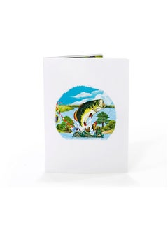 CUT POPUP.COM Cutpopup Fishing Birthday Card Pop Up, Fathers Day, 3D Popup Greeting Card, Birthday Card For Men, Husband, Dad, Granpa, Stepfather, Son (Fishing)  - Image 3