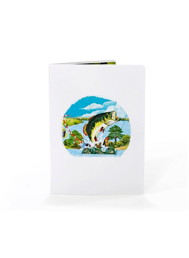 CUT POPUP.COM Cutpopup Fishing Birthday Card Pop Up, Fathers Day, 3D Popup Greeting Card, Birthday Card For Men, Husband, Dad, Granpa, Stepfather, Son (Fishing) - Image 3