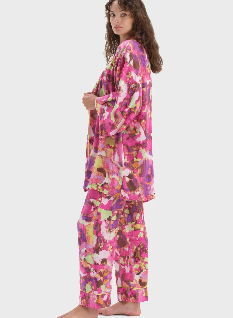 dagi Front Open Night Dress