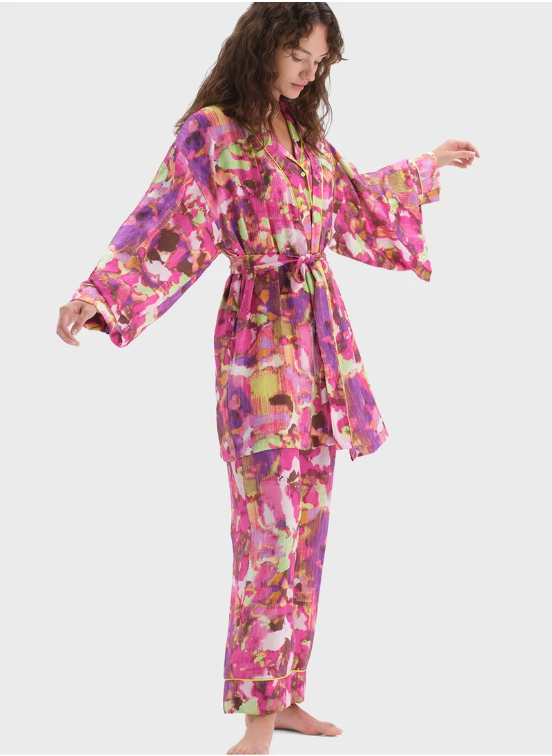 dagi Front Open Night Dress