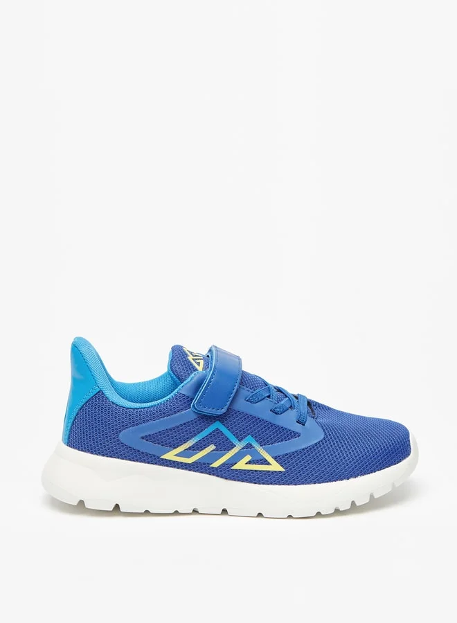 شو اكسبرس Boy's Textured Sports Shoes with Hook and Loop Closure