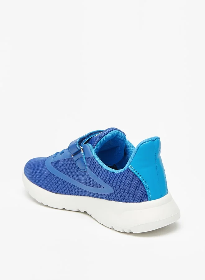 شو اكسبرس Boy's Textured Sports Shoes with Hook and Loop Closure