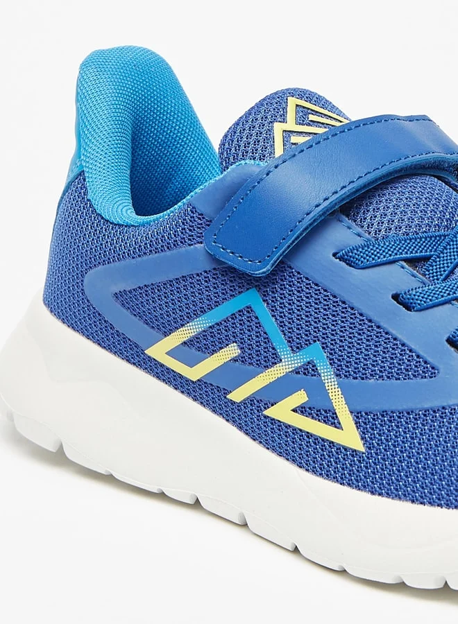 شو اكسبرس Boy's Textured Sports Shoes with Hook and Loop Closure