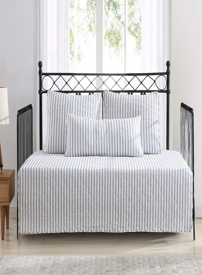 Stone Cottage - Daybed Set, Reversible Cotton Bedding with Matching Shams & Deco Pillow, Pre-Washed for Added Softness (Willow Way Grey, Daybed) - Image 1