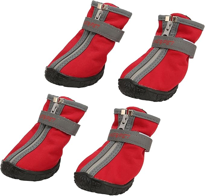 Waterproof Dog Boots Non Slip Reflective 4Pcs Size 3 For Outdoor Hiking - Image 1