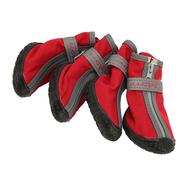Waterproof Dog Boots Non Slip Reflective 4Pcs Size 3 For Outdoor Hiking - Image 4