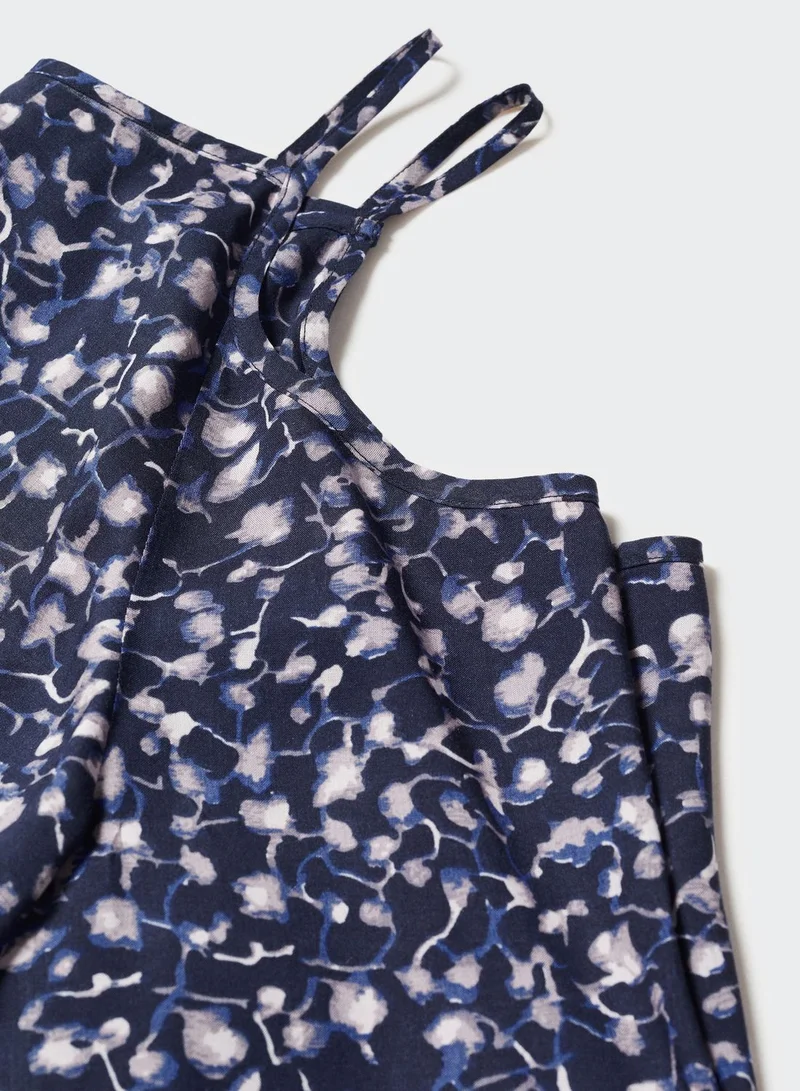 MANGO Kids Floral Print Top