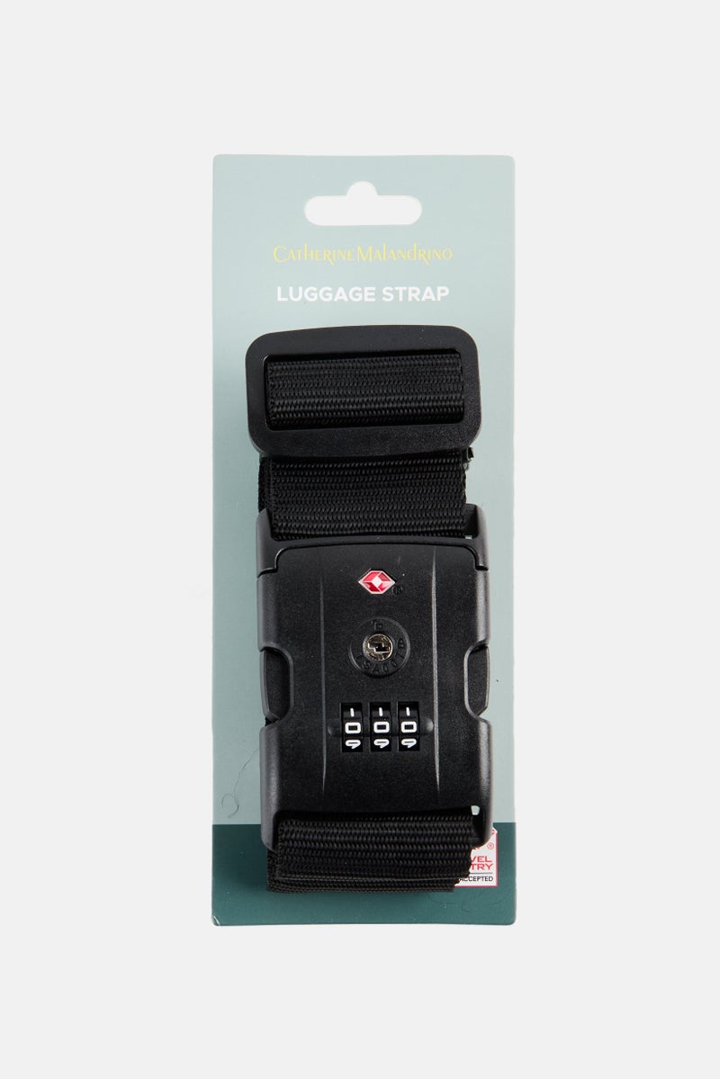 Catherine Malandrino Luggage Strap With TSA Lock 5 x 190 cm, Black  - Image 1