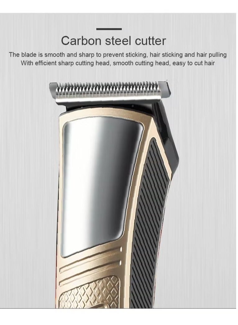 R.VIHAN Electric Shaver for Men- Multifunctional All-in-One Grooming Kit, Hair Clipper, Beard Trimmer, Nose and Ear Hair, Armpit and Body Hair Portable Wireless Cordless USB Rechargeable Shaving Razor Kit Grooming Essentials Gift Set for Men, RV-7612 - Image 4