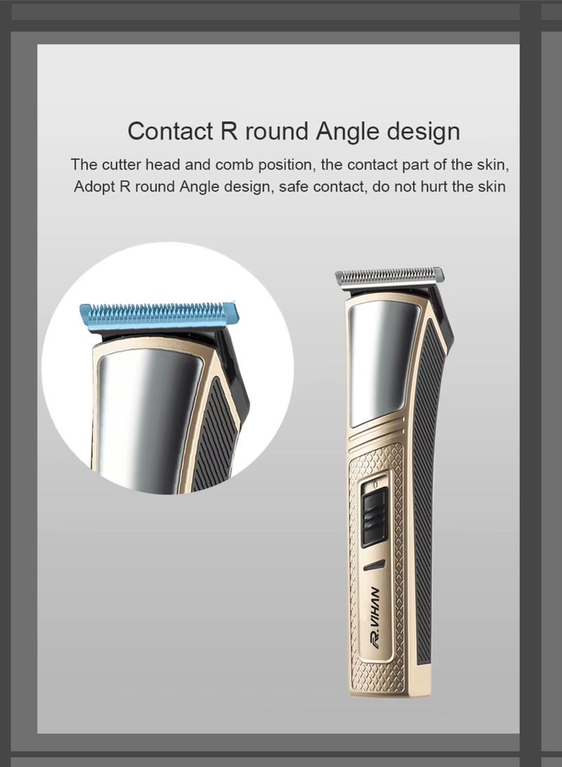 R.VIHAN Electric Shaver for Men- Multifunctional All-in-One Grooming Kit, Hair Clipper, Beard Trimmer, Nose and Ear Hair, Armpit and Body Hair Portable Wireless Cordless USB Rechargeable Shaving Razor Kit Grooming Essentials Gift Set for Men, RV-7612 - Image 2