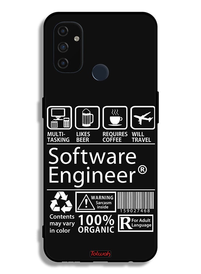 Tolwak OnePlus Nord N100 Protective Case Cover Software Engineer Sticker - Image 2