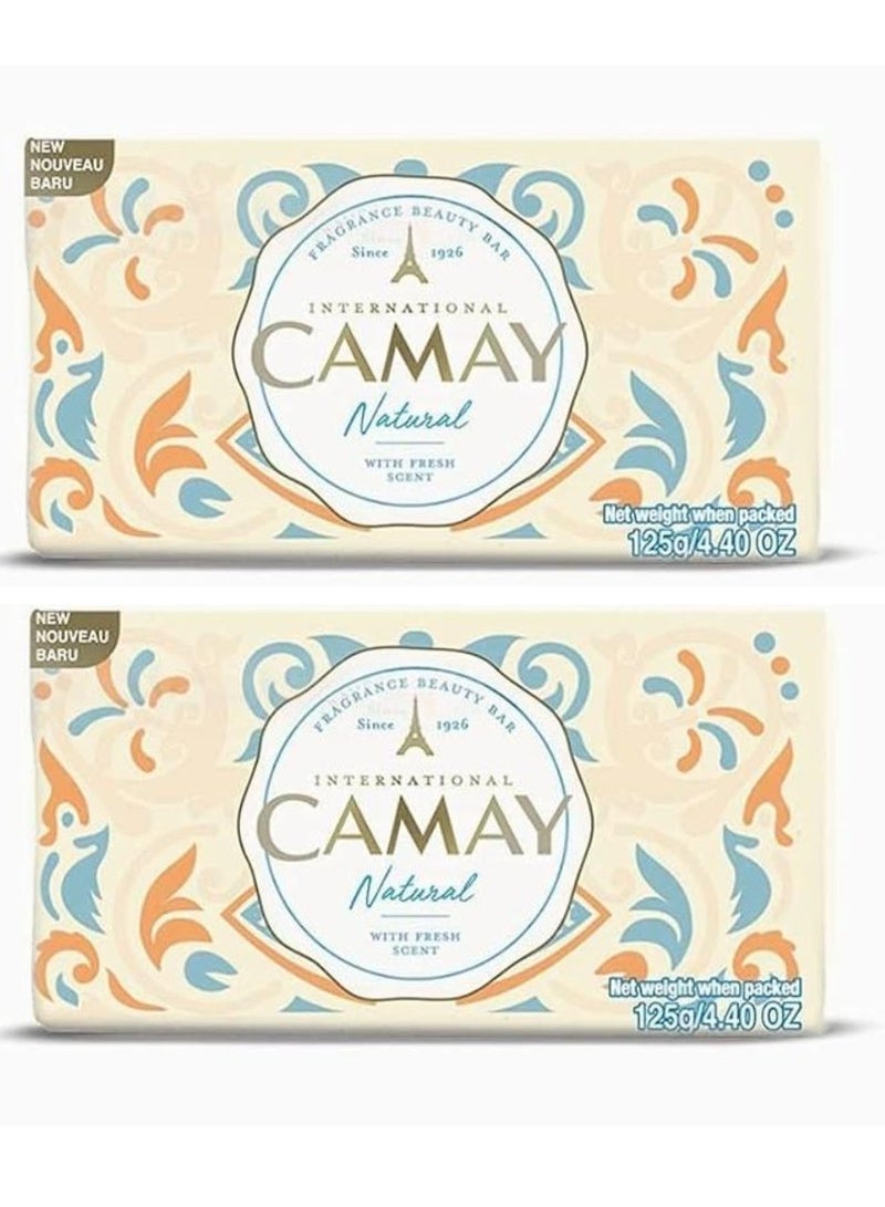 Camay International Naturel Soap With Fresh Scent 125g 2 pcs