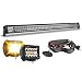 FEELON 5D 52 inch Straight LED Light Bar 4 inch WhiteAmber Yellow LED Pods Strobe Light Driving Fog Light Spot Flood Combo Beam Offroad Lighting with Switch Wiring Harness for Truck Pickup ATV - Image 2