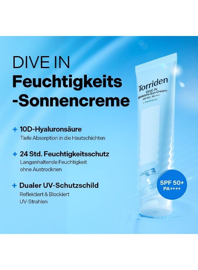 Torriden Dive-In Moisturising Sunscreen Spf 50+ Pa++++ With Panthenol 60Ml — Hydrating, Non-Sticky, No White Cast, Vegan & Sensitive Skin Safe, 2.02 Fl Oz - Image 2