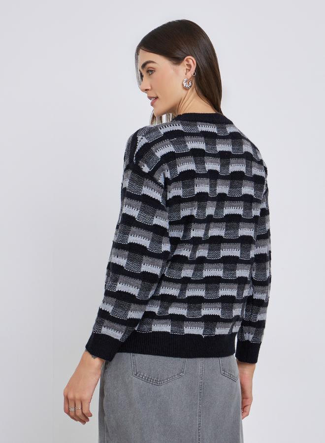 ستايلي سويتر محبوك بأكتاف منخفضة - Image 5