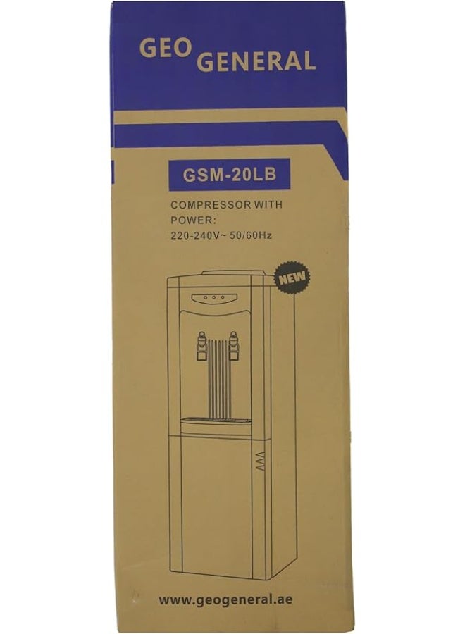 GEO GENERAL GSM-20 LB Water Dispenser – Hot & Cold, 2 Taps, 220-240V, 640W, White - Image 2