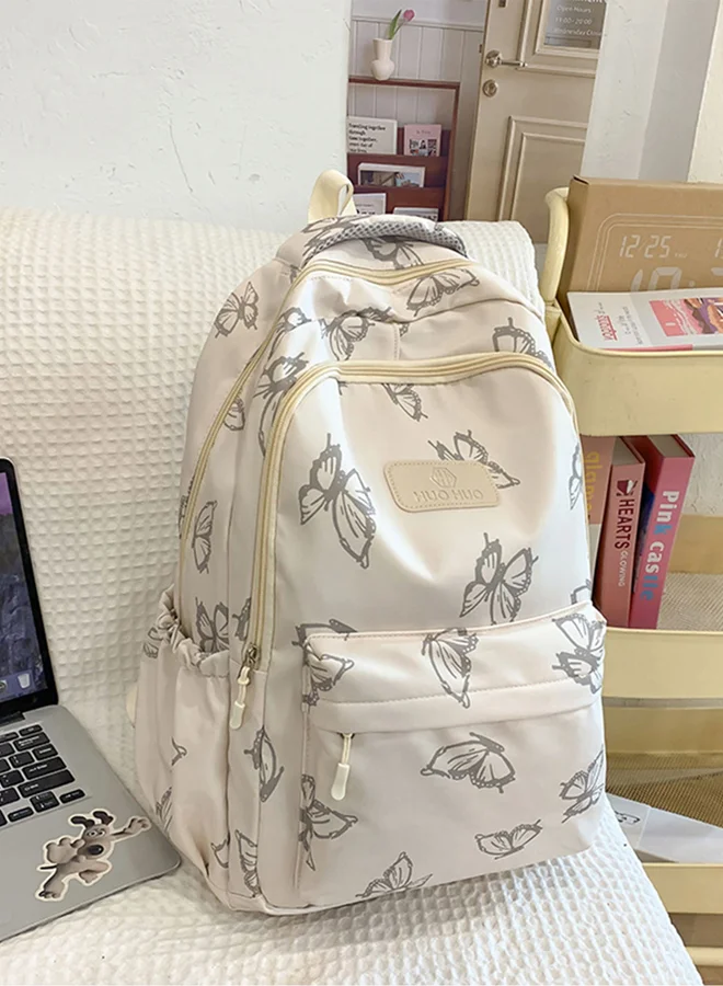 Take Two Graphic Print Zip Closure Backpack