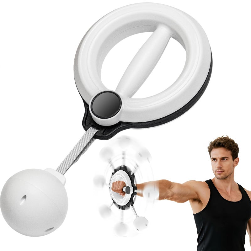 Rocalt Arm and Shoulder Workout Equipment for Men and Women, 360Â° Hand-Crank Forearm Trainer, Shoulder and Chest Exercise Equipment, Home Fitness Equipment and Gym Workouts - Image 1