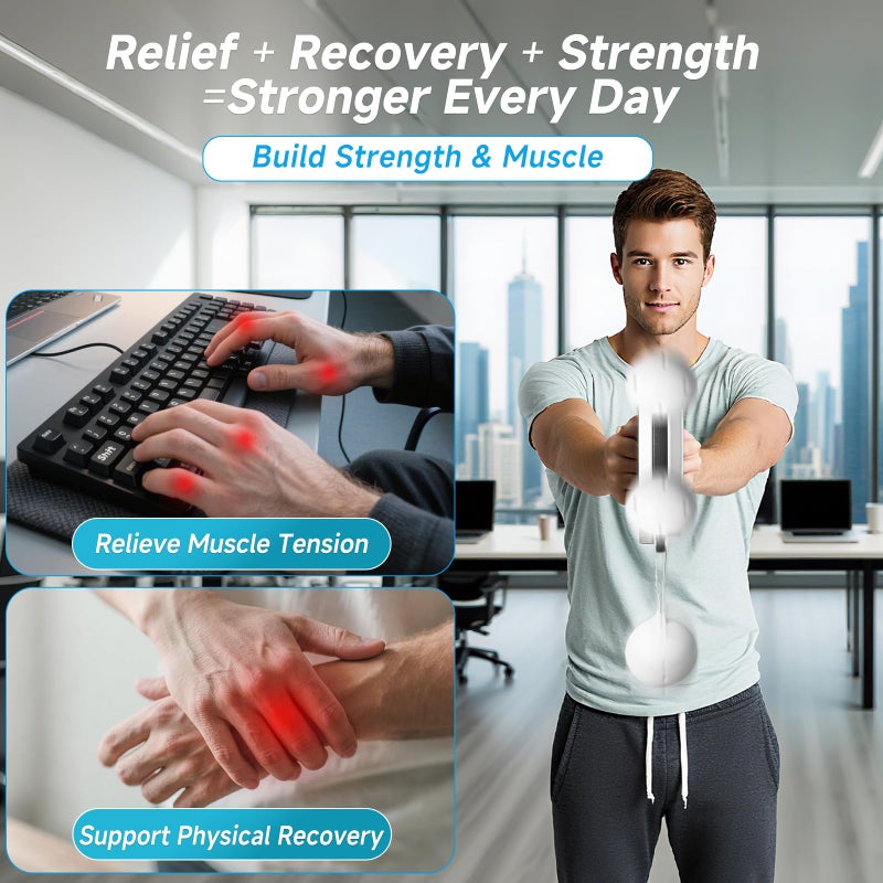 Rocalt Arm and Shoulder Workout Equipment for Men and Women, 360Â° Hand-Crank Forearm Trainer, Shoulder and Chest Exercise Equipment, Home Fitness Equipment and Gym Workouts - Image 4