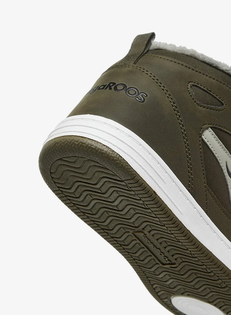 kangaROOS OLIVE Women's Panelled High Top Shoes with Hook and Loop Closure for Women | Best Price UAE