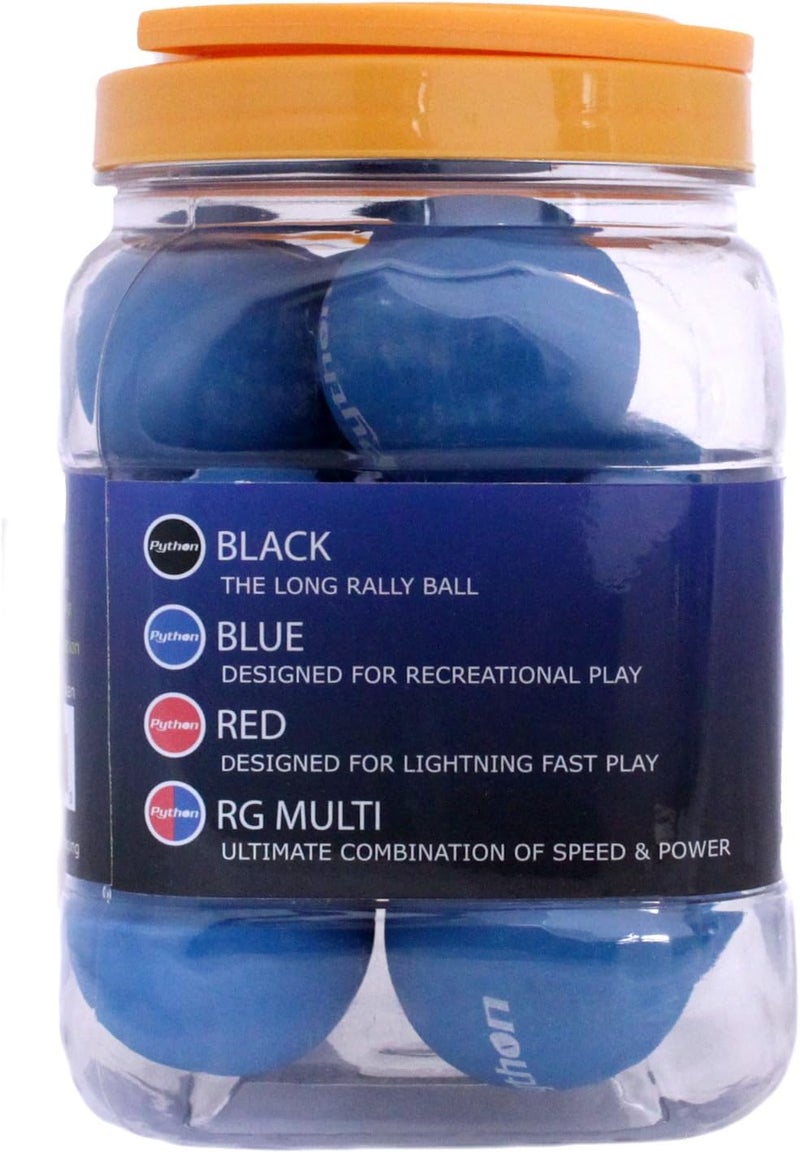Python Racquetball Python Blue Racquetballs (Value Pack - 12 Ball Jug/Standard Color w/Tournament Quality!) - Image 2