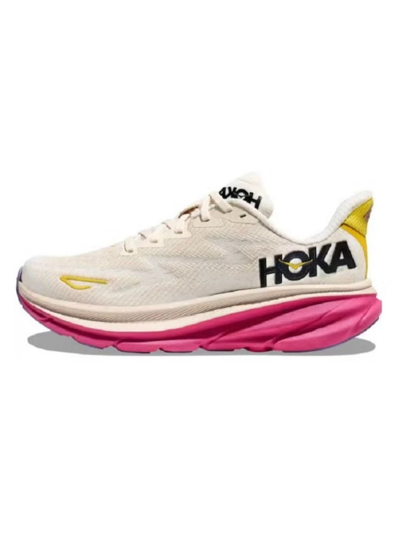 Hoka One One Outdoor Running Sneakers Beige/Pink/Yellow  - Image 1