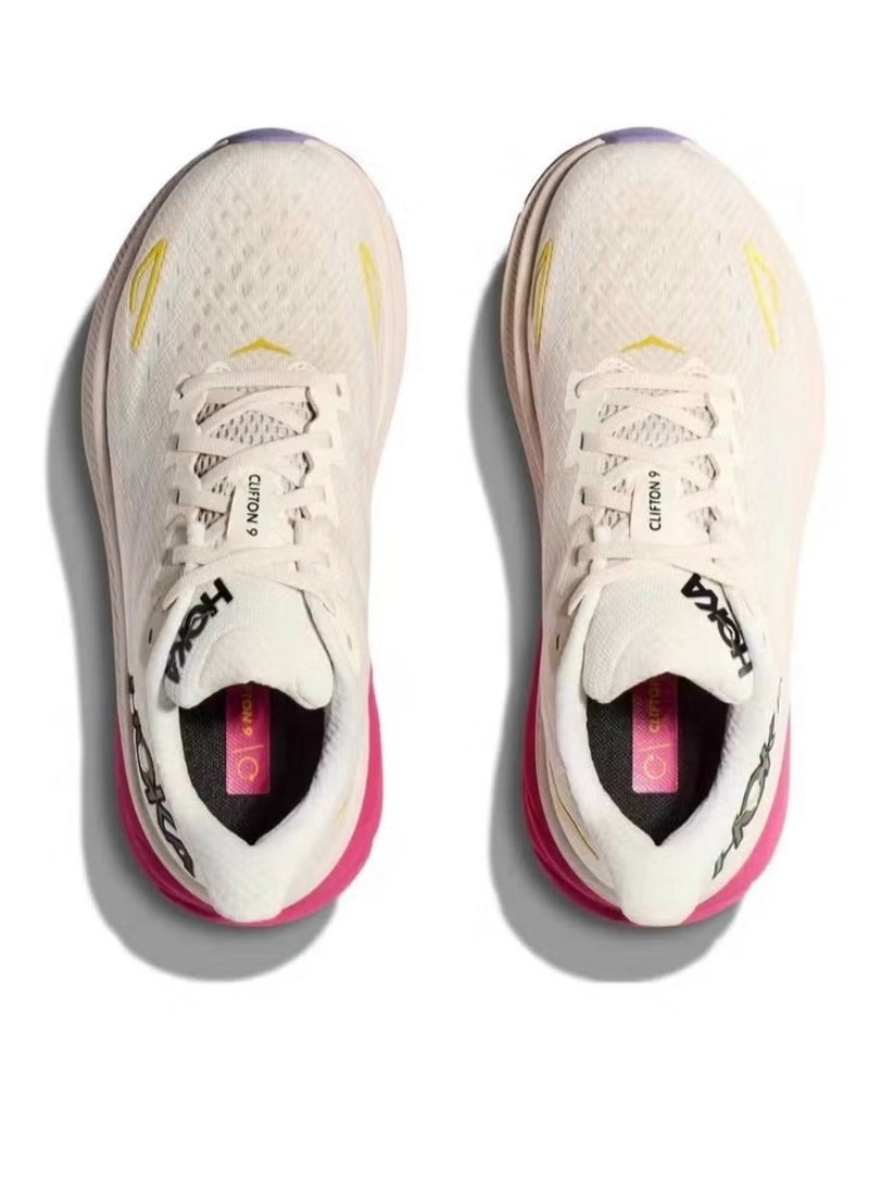 Hoka One One Outdoor Running Sneakers Beige/Pink/Yellow  - Image 3