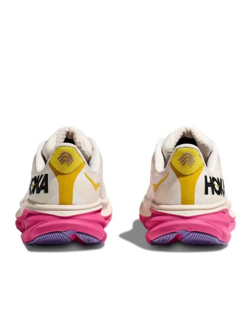 Hoka One One Outdoor Running Sneakers Beige/Pink/Yellow  - Image 4