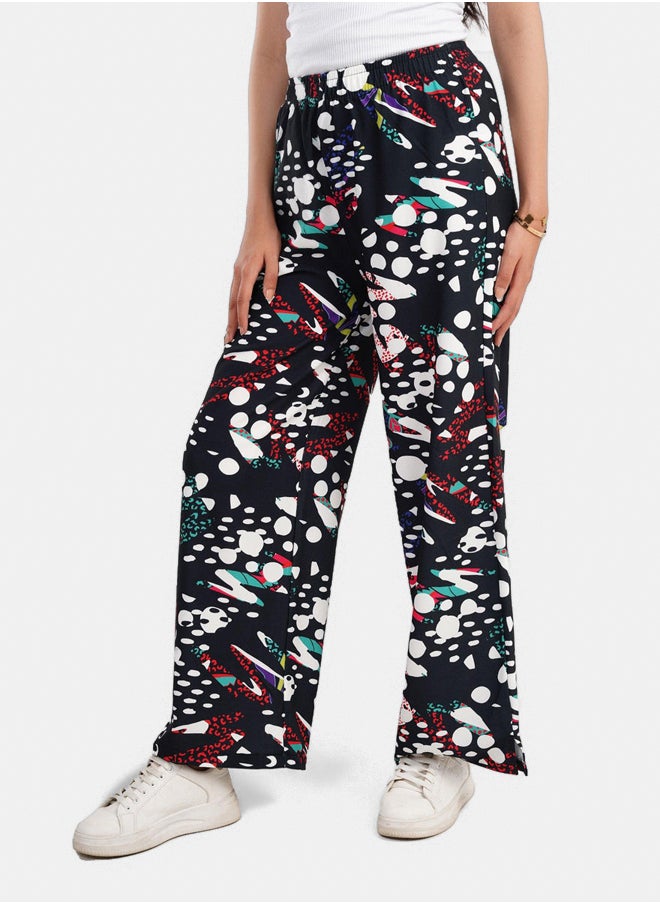 Clue Crepe Printed Pants  - Image 2