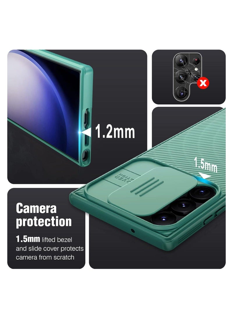 CamShield Pro Series Cover Case Designed For Samsung Galaxy S23 Ultra - Deep Green - Image 5