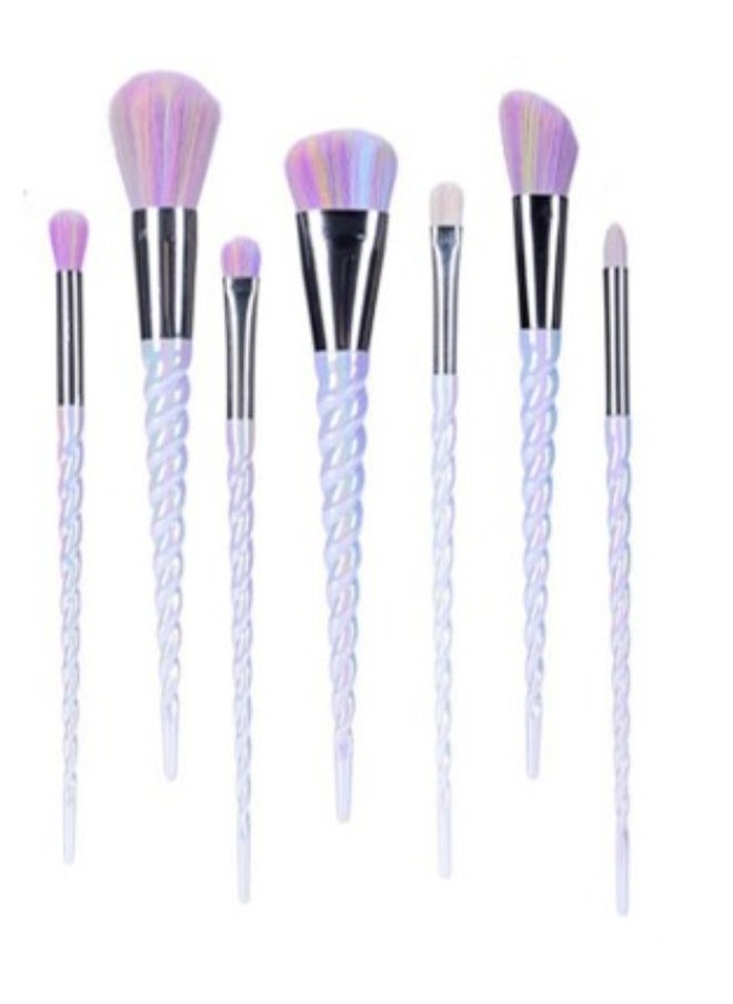 Miniso Unicorn Dream Colorful Makeup Brush Set (7 pcs) 