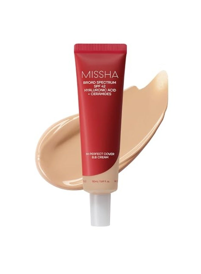 ميشا MISSHA M Perfect Cover BB Cream No.23 Natural Beige SPF 42 PA+++ |50ml - Image 1