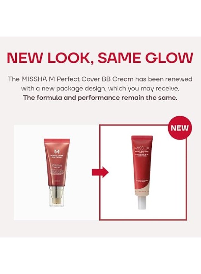 ميشا MISSHA M Perfect Cover BB Cream No.23 Natural Beige SPF 42 PA+++ |50ml - Image 3