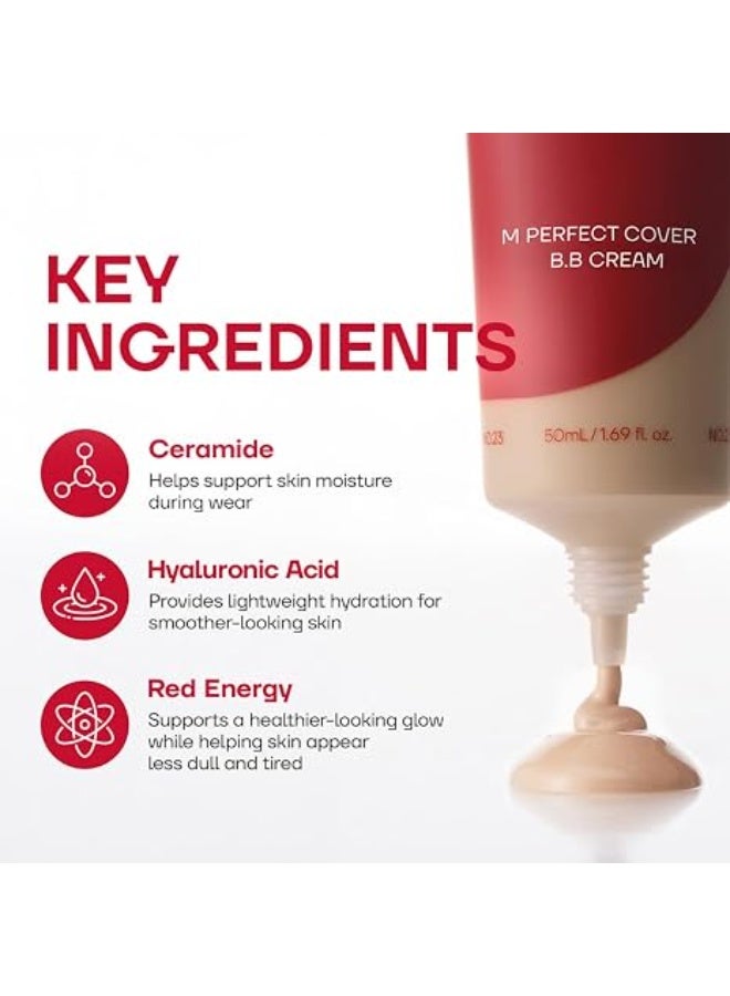 ميشا MISSHA M Perfect Cover BB Cream No.23 Natural Beige SPF 42 PA+++ |50ml - Image 5