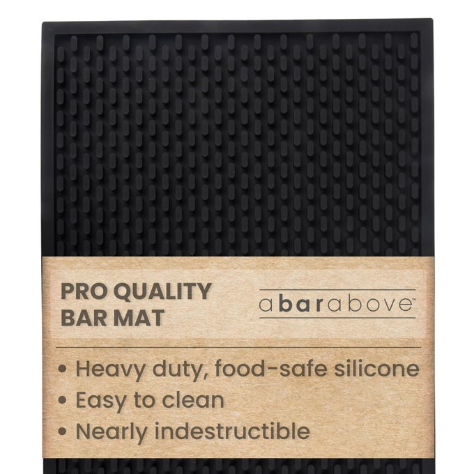 PREMIUM HEAVY DUTY BAR MAT FOOD SAFE SILICONE MAT MATS FOR BARTENDING AND COFFEE COMMERCIAL STRENGTH BARTENDER ACCESSORIES DISH DRYING MATS FOR KITCHEN COUNTER BARISTA ACCESSORIES