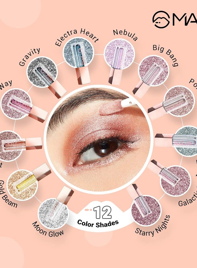 مارس ظل عيون سائل لامع من مارس، مقاوم للماء وذو صبغة عالية، تركيبة ناعمة الانزلاق 5.5 مل 03 Celestial Coment - Image 3