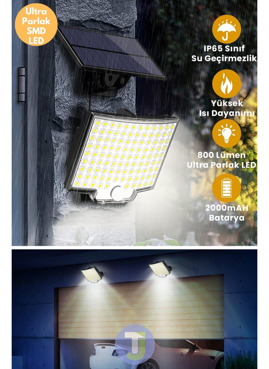 Technojet 110 LED Solar Powered Controlled Motion Sensor Garden Lighting Street Lamp  - Image 2