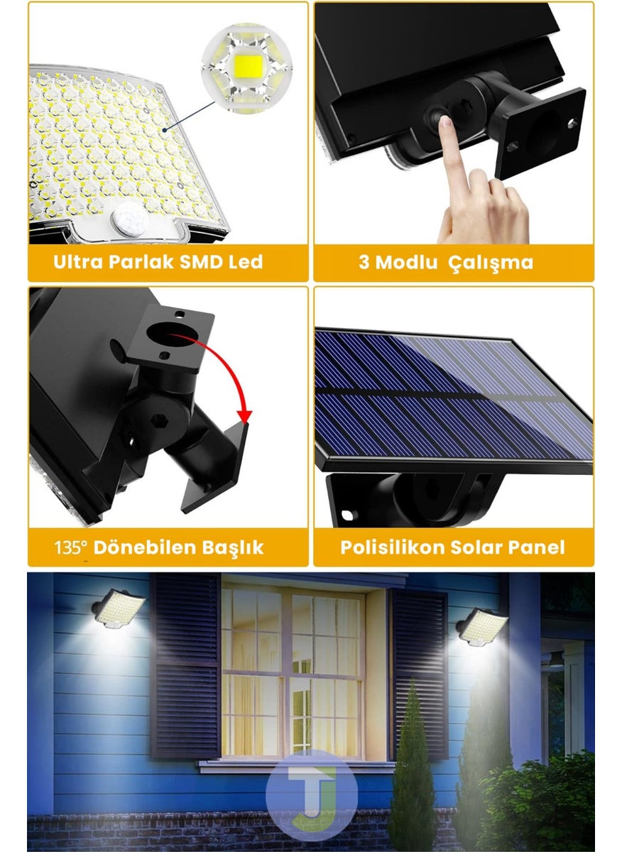 Technojet 110 LED Solar Powered Controlled Motion Sensor Garden Lighting Street Lamp  - Image 3