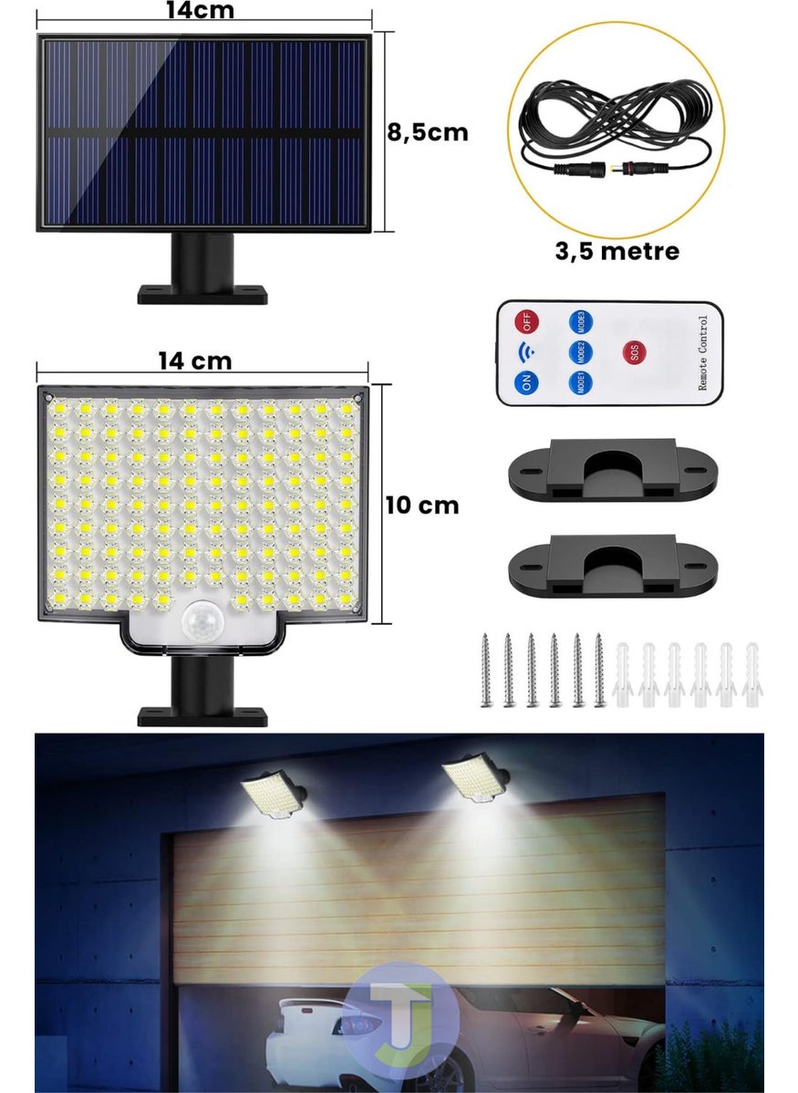 Technojet 110 LED Solar Powered Controlled Motion Sensor Garden Lighting Street Lamp  - Image 5