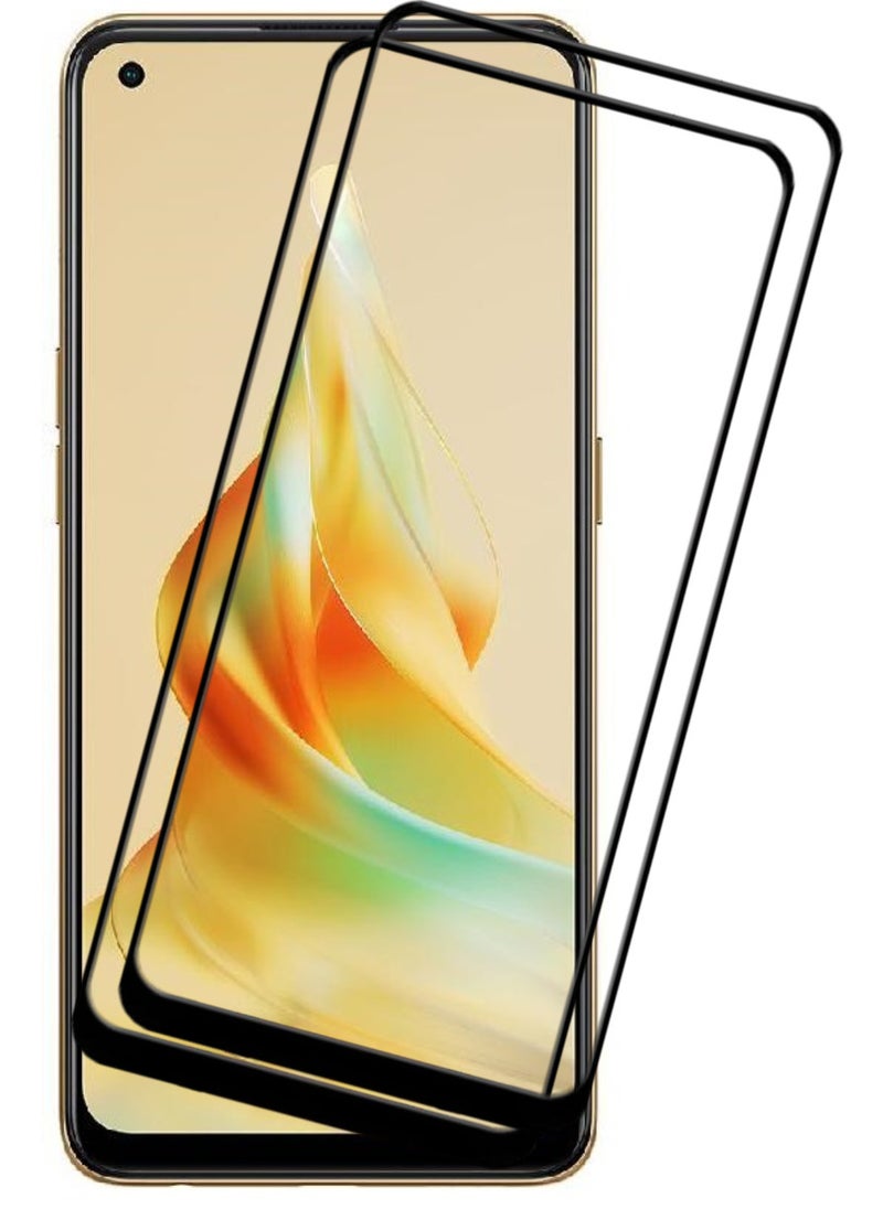 ACLIX 2 Pieces Antistatic ESD Dustproof Premium Quality High Definition Tempered Glass Screen Protector Designed For Oppo Reno8 T - Image 1