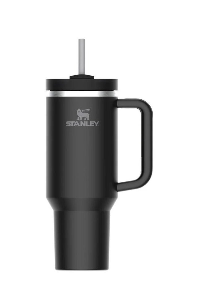 Stanley - Quencher H2.0 FlowState Vacuum Insulated Tumbler – 40oz Black Stainless Steel Travel Mug with Leakproof Lid & Reusable Straw, Double-Walled Leakproof Design, Keeps Drinks Hot for 7 Hours & Cold for 24 Hours, Durable & Portable for On-the-Go Hydration - Image 1