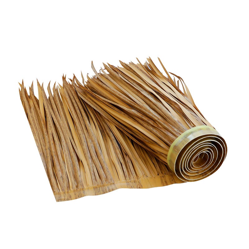 NAHARO 78.8" Tiki Straw Roof Thatch â€“Mexican Style Artificial Palm Thatch Rolls Tiki Bar Hut Grass Duck Boat Blinds Grass Palapa Thatch Roofing for Garden Patio Umbrella Covers Fence Party Decoration - Image 1