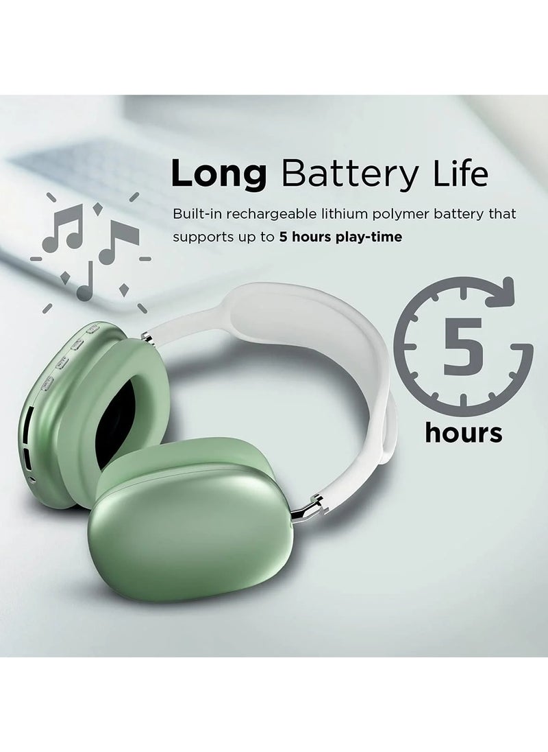 P9 - P9 Bluetooth Over-Ear Headphones Green - Image 1