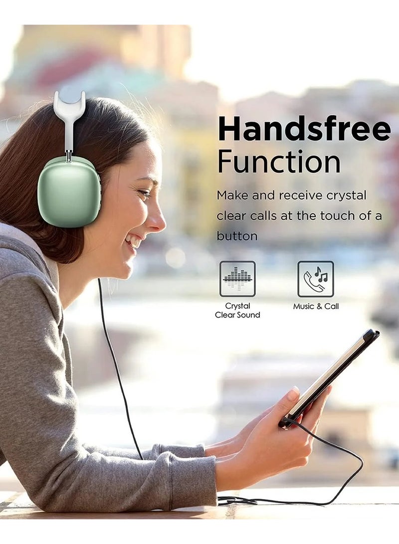 P9 Bluetooth Over-Ear Headphones Green - Image 3