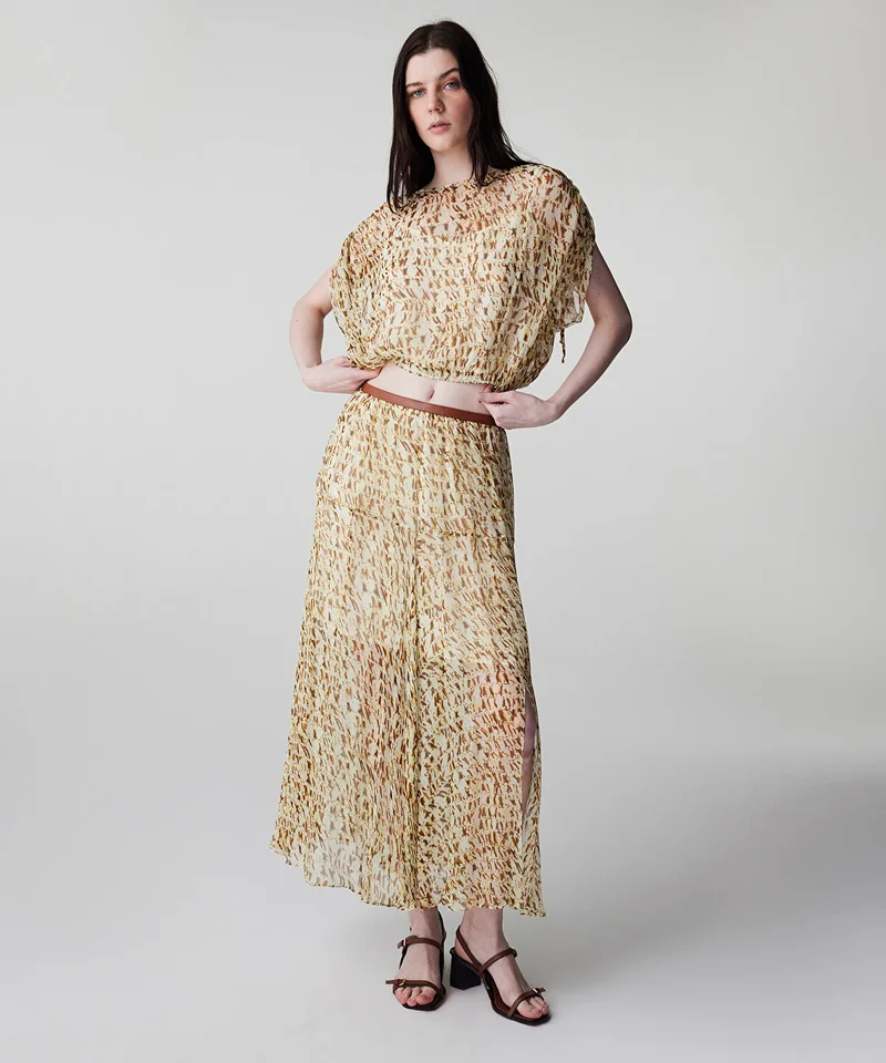 Ipekyol Printed Viscose Skirt