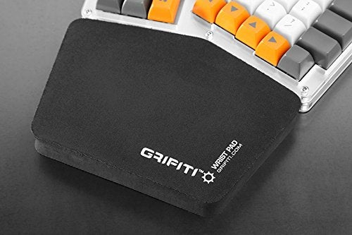 GRIFITI وسادة معصم GRIFITI السميكة مجموعة من قطعتين 6.5" × 4.2" × 0.75" لدعم المعصم للألعاب وأجهزة الكمبيوتر - وسادة راحة اليد لأجهزة الكمبيوتر المريحة (نايلون أسود) - Image 5