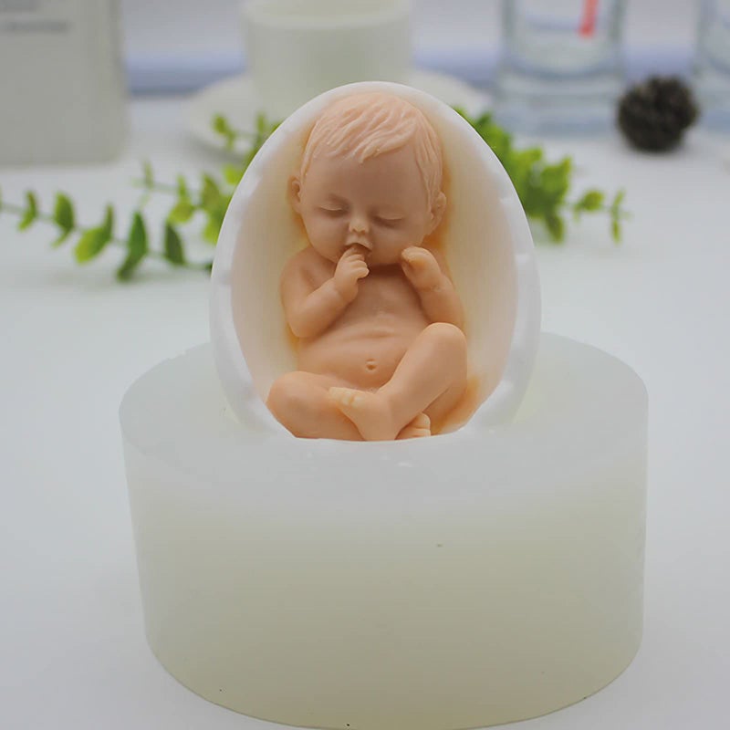 ESEENS Baby Shape Silicone Handmade Soap Mold - Aroma Plaster Candle & Ice Sculpture Mold - Image 2