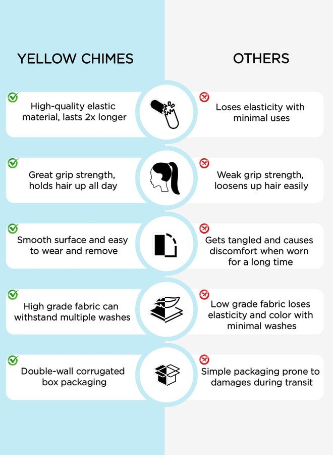 تشيميز أصفر ربطات شعر صفراء من قطعتين من قماش الشيفون الناعم بتصميم 2 في 1، مزينة بفيونكات ومرصعة باللؤلؤ، إكسسوارات شعر للنساء - Image 4