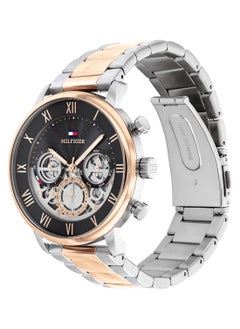 Men's Analog Round Shape Stainless Steel Wrist Watch 1710570 - 44 Mm